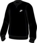 Nike Boys Core Essential Crew Neck Sweatshirt- Black