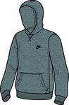 Nike Boys Core Essential Hoody- Dark Grey