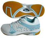 Li-Ning Womens LNL80 Badminton Shoes- White/Light Turquoise
