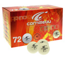 Cornilleau Pro Balls- Box of 72 Table Tennis Balls (White)