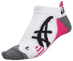 Asics Tennis PED Socks- White/Magenta