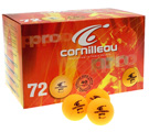 Cornilleau Pro Balls- Box of 72 Table Tennis Balls (Orange)