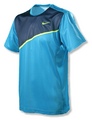 Nike Mens Dri-Fit Short Sleeve Practice Crew 09- Turquoise/Navy