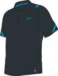 Nike Mens Dri Fit Velocity Polo Charcoal/Turquoise 09