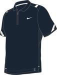Nike Mens Dri Fit Velocity Polo Dark Navy/White 09
