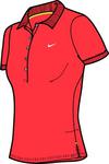 Nike Womens Dri-Fit Cotton Short Sleeve Pique Polo- Orange