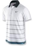 Nike Mens Classic SS Athlete Polo - White/Charcoal