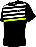 Nike Mens Dri-Fit SS Practice Crew RG09- Charcoal/Lime