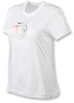 Nike Womens Polyester Graphic Tee- White