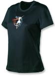 Nike Womens Polyester Graphic Tee- Navy