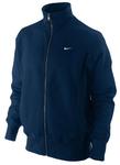 Nike Mens Brushed Fleece Tracktop- Navy/White