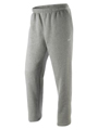 Nike Mens Fleece Open Hem Pant- Dark Grey//White