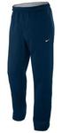 Nike Mens Fleece Open Hem Pant- Navy/White