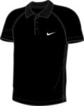 Nike Boys Club Tennis Polo- Black