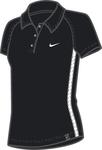 Nike Girls Club Polo SF09- Black/White