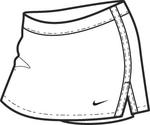 Nike Girls Club Skirt SF09- White
