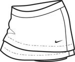 Nike Girls Power Skirt SF09- White