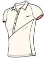 Nike Womens Shared Athlete Polo - white/charcoal