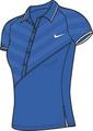 Nike Womens Summer Athlete Polo - MED Blue/White