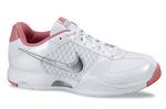 Nike Womens Air Malia Tennis Shoes-White/Coral