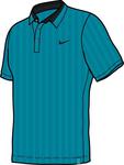 Nike Boys Federer Wimbledon Polo SF09- Glass Blue/Black