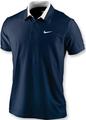 Nike Mens Federer Wimbledon Polo- Navy/White