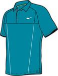 Nike Mens Classic Short Sleeve UV Polo- Glass Blue
