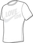Nike Mens 'Love LDN' Wimbledon Tee- White