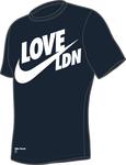 Nike Mens 'Love LDN' Wimbledon Tee- Dark Navy