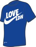 PRE-ORDER Nike Mens 'Love LDN' Wimbledon Tee- Varsity Blue