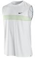 Nike Mens Athlete Sleeveless Top SF09- White/Green Spark