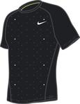 Nike Mens Dri-Fit Practice Crew Top- Black/White