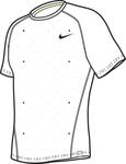Nike Mens Dri-Fit Practice Crew Top- White/Black
