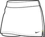 Nike Womens Power Knit Skort- White