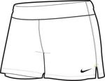 Nike Womens Knit Shorts SF09- White/Black