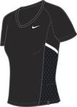 Nike Womens Border Short Sleeve Top SF09- Black