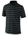 Nike Kids Dri-Fit Tech Stripe Polo- Black/White