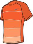 Nike Mens Nadal Slam Shock Crew SS10- Orange Blaze
