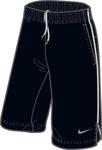 Nike Boys Tennis Club Shorts- Black (White trim)