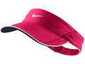 Nike Womens Feather Light Visor- Scarlet Fire/White
