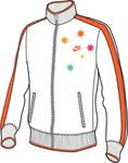 Nike Mens Nadal Slam Shock N98 Jacket SS10- White/Orange Blaze