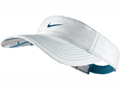 Nike Womens Visor- White/Marina Blue