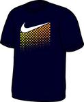 Nike Boys Swoosh Tee- Navy/Grey