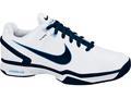 Nike Mens Lunarlite Vapor Tour Tennis Shoes- White/Navy/Football Bluenew