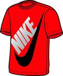 Nike Boys Futura Twist Tee- Red