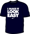 Nike Mens Multi-Graphic T-Shirt- Navy/White