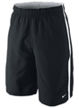 Nike Boys Tennis Club Shorts- Black (white trim)