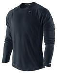 Nike Dri-fit UV Miler Long Sleeve Shirt - Black / Reflective Silver
