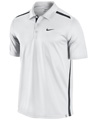 Nike Mens N.E.T. UV Polo- White/Black