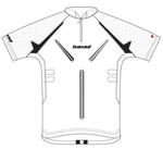 Babolat Mens Performance Zip Polo- White/Black